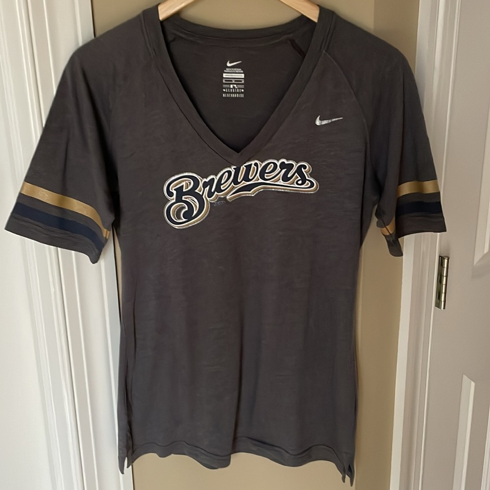 Brewers V-Neck T-Shirt M